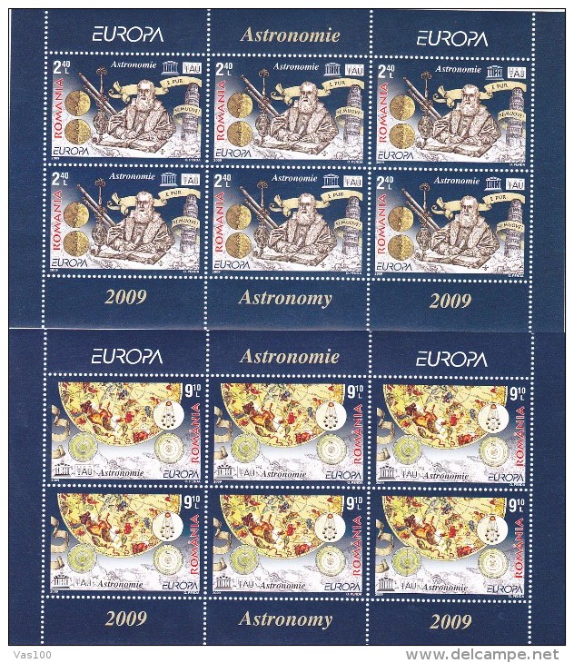 ROMANIA 2005-2015 MINISHEETS X6 STAMPS ,MNH **,EUROPA CEPT.PRICE FACE VALUE!