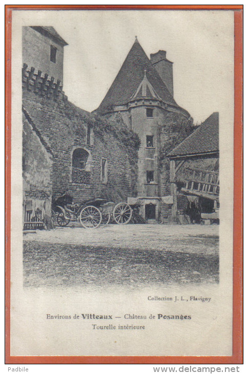 Carte Postale 21. Posanges Prés Vitteaux Le Chateau Tourelle Intérieure  Trés  Beau Plan - Other & Unclassified