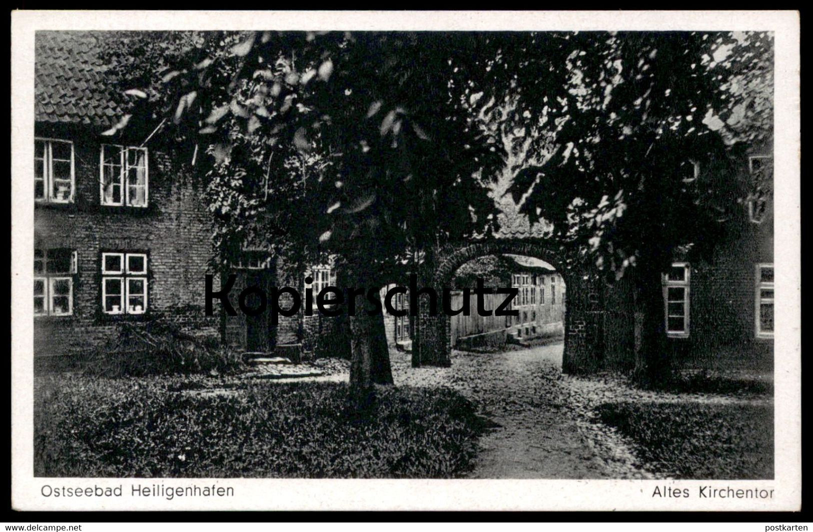 ALTE POSTKARTE OSTSEEBAD HEILIGENHAFEN ALTES KIRCHENTOR Tor Zur Kirche Cpa AK Postcard Ansichtskarte - Heiligenhafen
