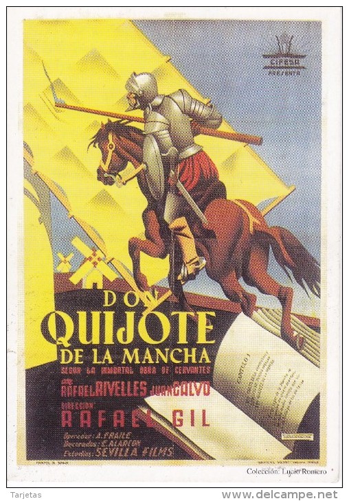 CALENDARIO DEL AÑO 2001 DE DON QUIJOTE DE LA MANCHA (CALENDRIER-CALENDAR) - Tamaño Pequeño : 2001-...