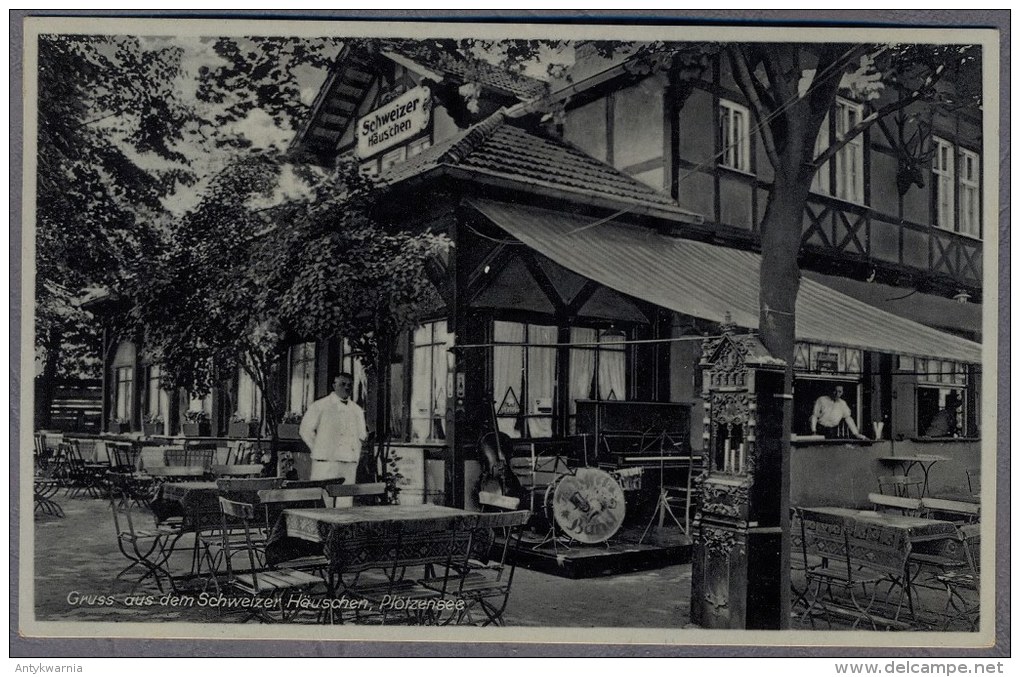 Plötzensee  Restaurant Schweizer Hauschen  1932y.   B886 - Ploetzensee