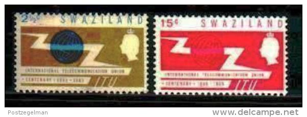 SWAZILAND, 1965, Mint Lightly  Hinged Stamps, U.I.T. 115-116 , #6606 - Swaziland (...-1967)