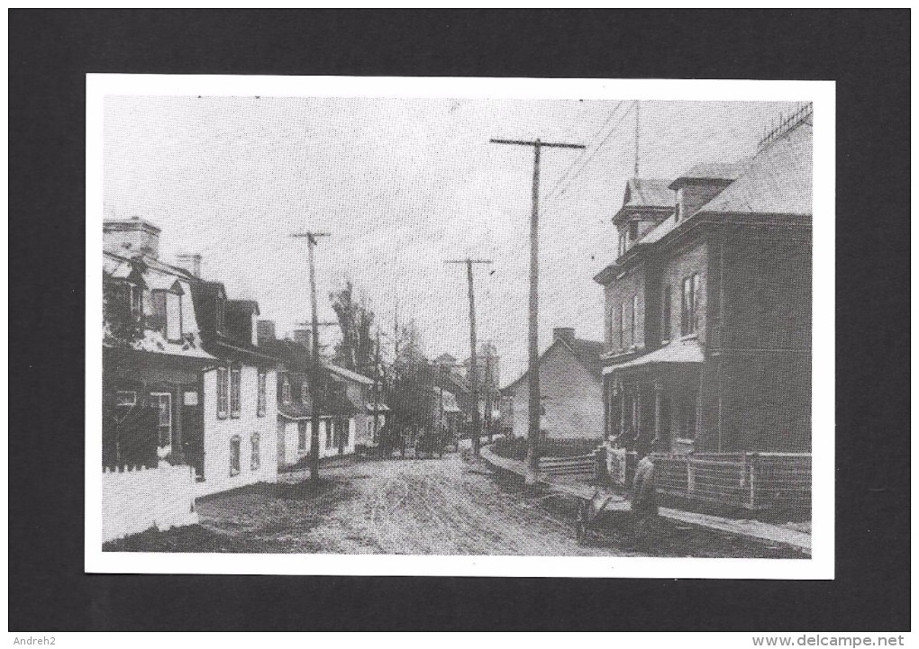 BEAUPORT - QUÉBEC - VUE VERS L´ OUEST DE LA RUE DU TEMPLE ET ROYALE VERS 1920 - PHOTO MICHEL BÉDARD - Québec - Beauport