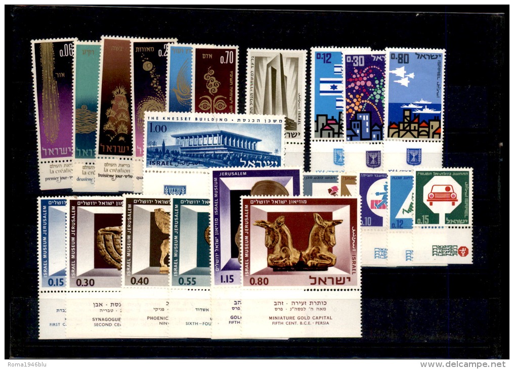 ISRAELE 1965-68  SERIE COMPLETE ** MNH - Andere & Zonder Classificatie