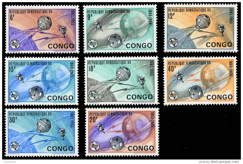 Congo Scott 534-41  (Télécommunications Satellite) [**] - Nuevas/fijasellos