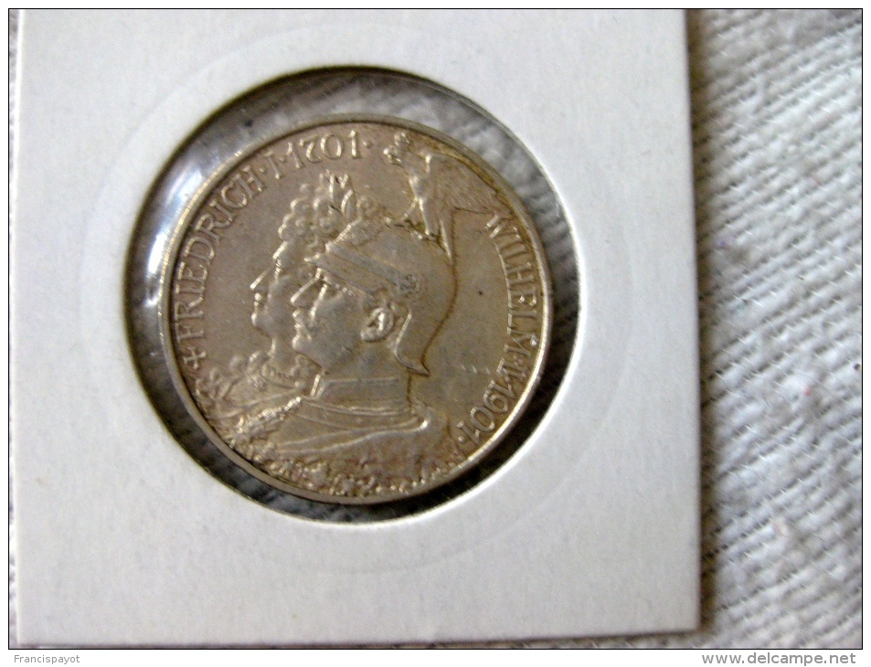 Germany 2 Mark 1901 (200th Anniversary Of Preussen Kingdom) - 2, 3 & 5 Mark Silber