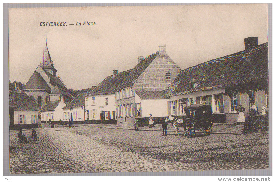 Cpa Espierres   1912 - Espierres-Helchin - Spiere-Helkijn