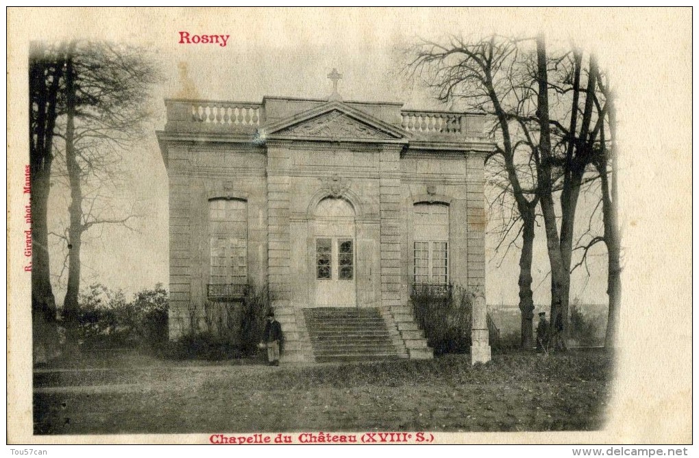 ROSNY SUR SEINE - ENVIRONS DE MANTES  - YVELINES - (78) -  PEU COURANTE CPA PRECURSEUR. - Rosny Sur Seine