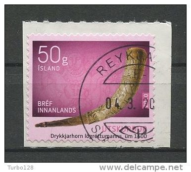 ISLANDE 2010 N° 1193 Oblitéré Used Superbe Cote 1 € Artisanat Sculpture Corne Autoadhésif - Used Stamps