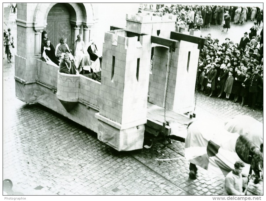 France Lille Grand Cortege Historique Medieval Adele De France Ancienne Photo Echo Du Nord 1932 - Lieux