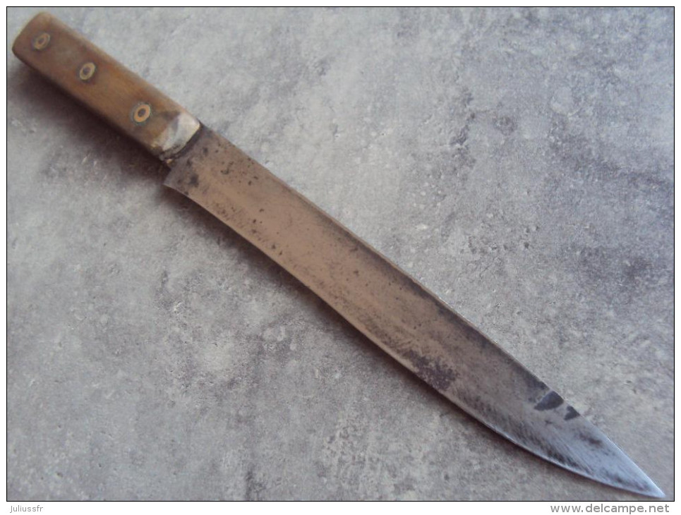 Ancien Couteau Art Populaire - Armes Blanches