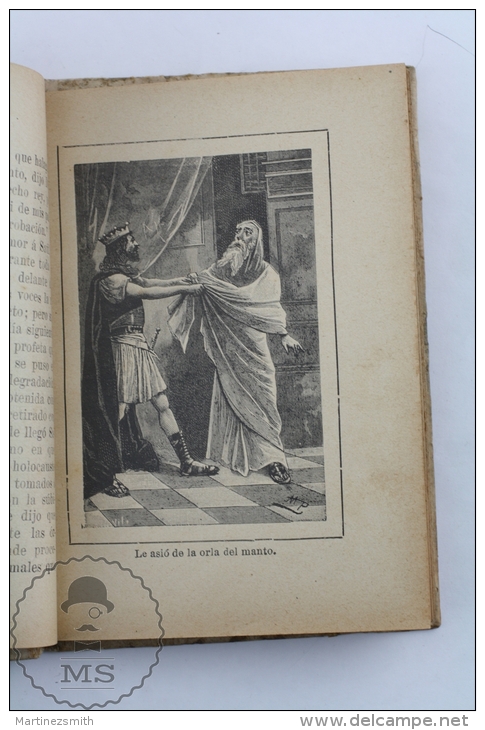 Old 1920´s Spanish Book By S. Calleja: Biblical Stories - King Saul By P. Berthe - Religión Y Paraciencias