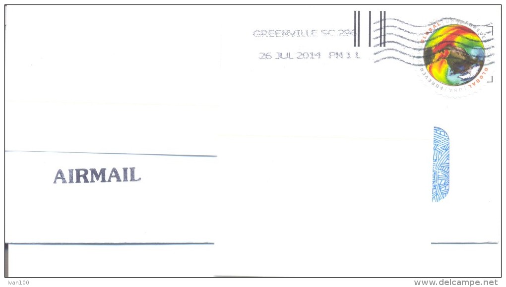 2014.USA, The Letter By Air-mail Post To Moldova - Briefe U. Dokumente