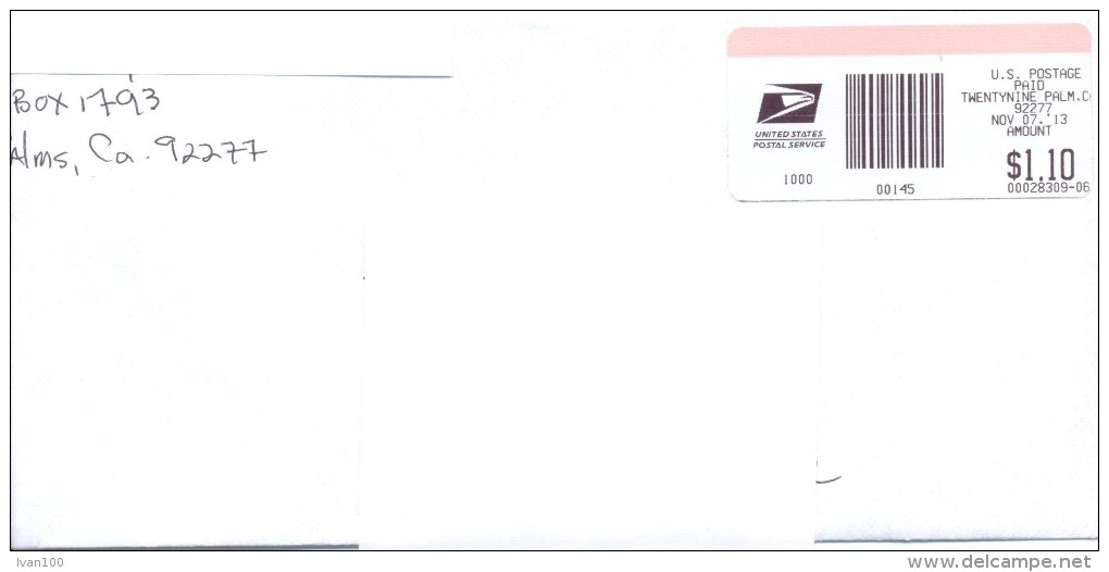2013.USA, The Letter By Ordinary Post To Moldova - Storia Postale