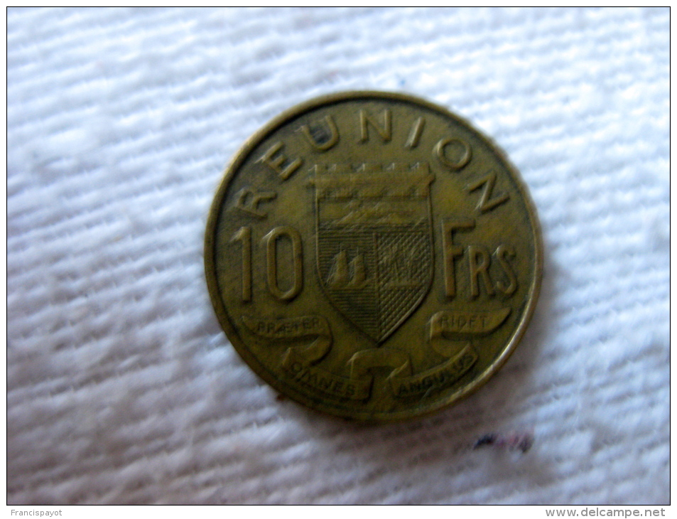 France: La Réunion 10 Francs 1955 - Reunion