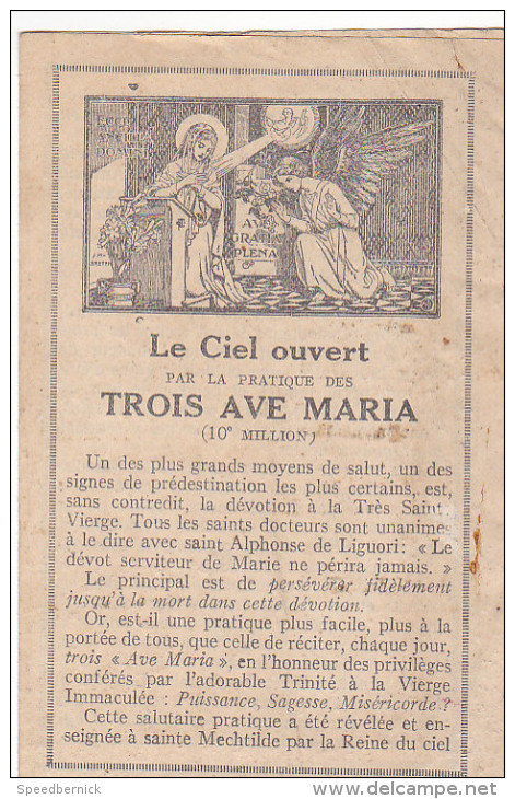 25591- lot huit 8 images pieuses -trois ave maria - jesus enfant - diplome admission Bonne-mart -priere amende honorable