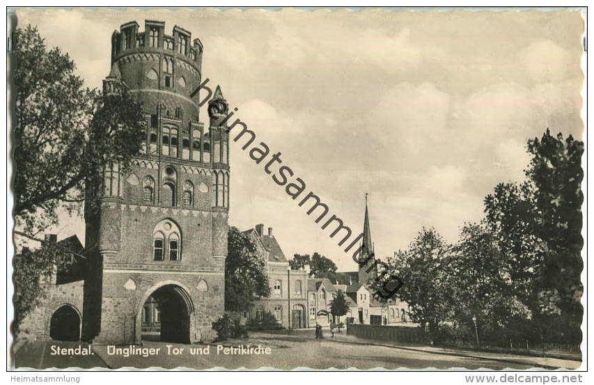 Stendal - Ünglinger Tor - Foto-Ansichtskarte - Verlag R. Lederbogen Karl-Marx-Stadt - Stendal