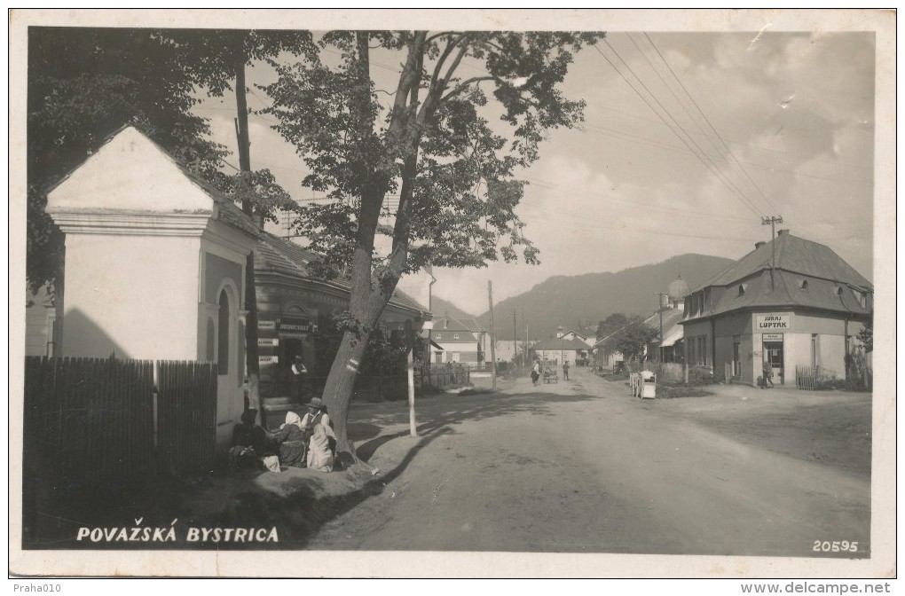 K6667 - Czechoslovakia (1933) Zilina - Bratislava (train Post Office); Postcard: Povazska Bystrica, Tariff 50h (Masaryk) - Lettres & Documents