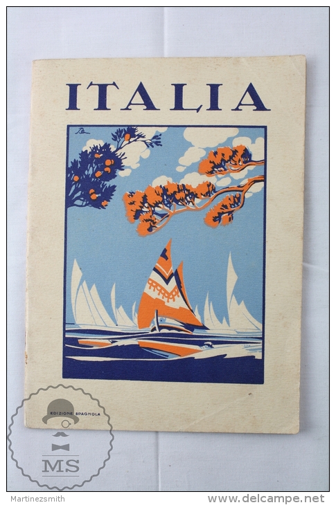 Old 1950's Italy Tourism Brochure - Edited By The Italian National Tourism Board - Spanish Edition - Cuadernillos Turísticos