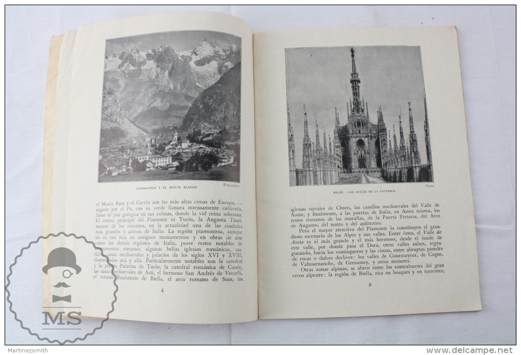 Old 1950's Italy Tourism Brochure - Edited By The Italian National Tourism Board - Spanish Edition - Cuadernillos Turísticos