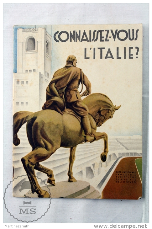 Connaissez - Vous L'Italie/ Do You Know Italy - Edited By The Italian National Tourism Board - French Edition - Cuadernillos Turísticos