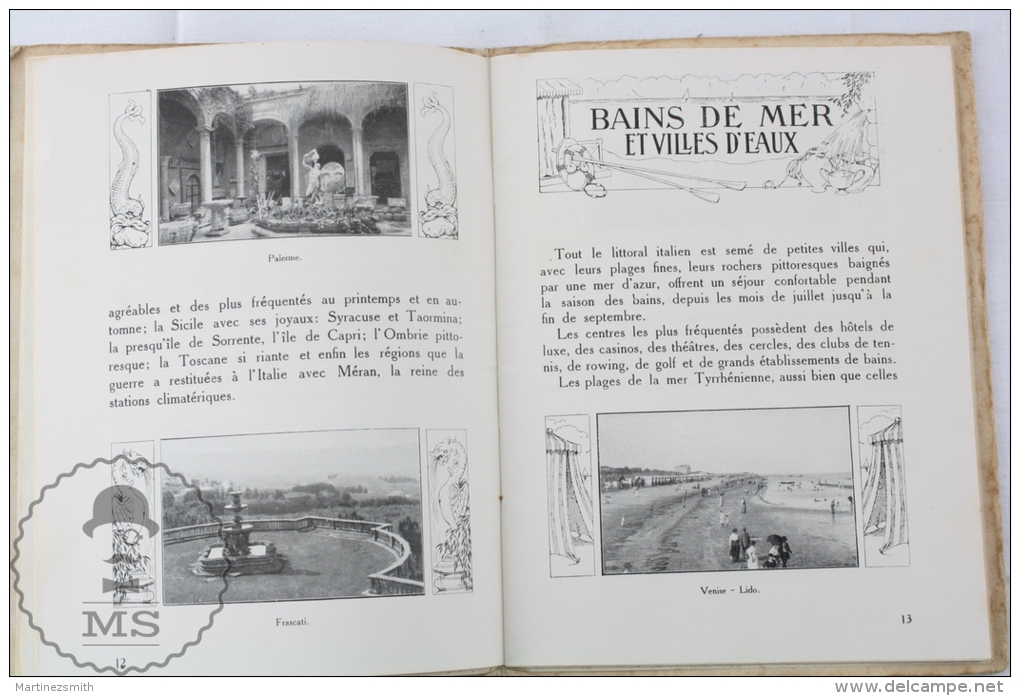 1922 Portofino Italy Tourism Brochure - Edited By The Italian National Tourism Board - French Edition - Cuadernillos Turísticos