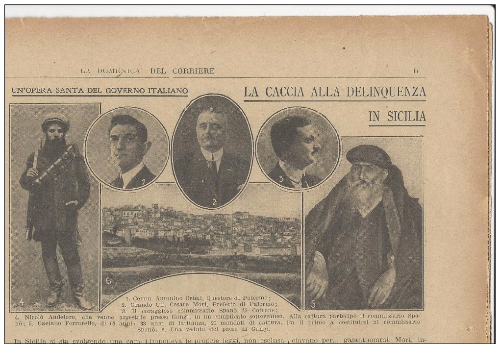 Riv1926 Prefetto Mori In Sicilia GANGI Palermo Faro Di Ar-Men Chaussée De Sein Finistere  Zingari In Slovensko Slovakia - Before 1900