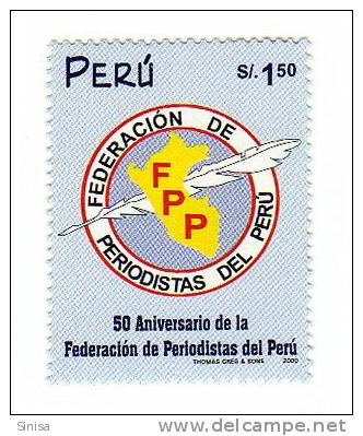 Peru / 50th Anniversary Of Writers Of Peru - Perù