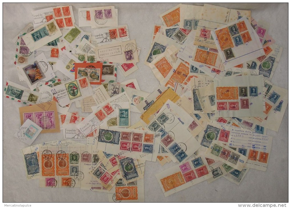 382C/3  LOTTO STOCK FRANCOBOLLI E MARCHE DA BOLLO PERIODO ANNI 50 - 80 - Lots & Kiloware (mixtures) - Max. 999 Stamps