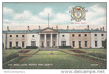 DUBLIN - VICE REGAL LODGE, PHOENIX PARK  BY REIS 1910 - Dublin