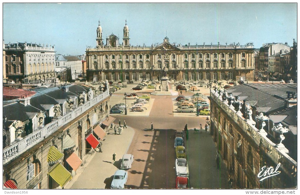 Nancy  - Hôtel De Vile Et Statue De Stanislas   , Animée     , Voitures   Ac115 - Nancy