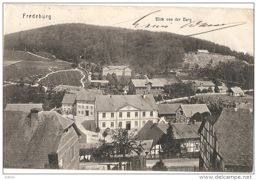 FREDEBURG  Blick Von Der Burg TB Stamped - Schmallenberg