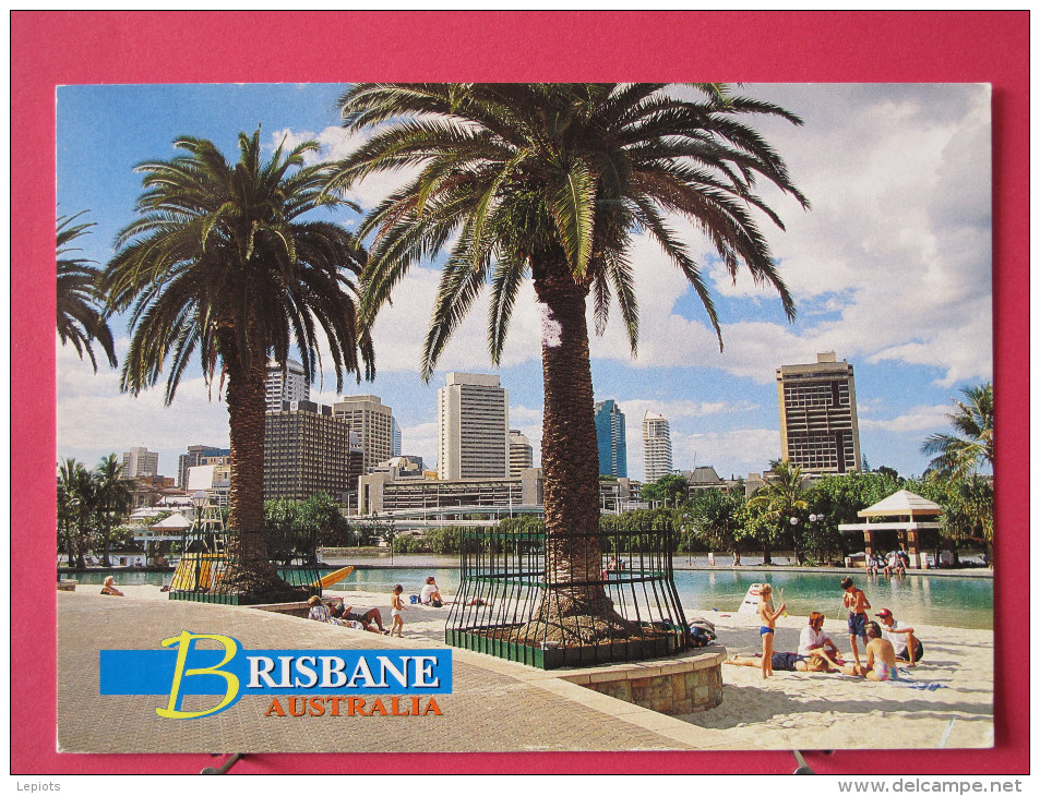 Carte Pas Très Courante - Australie - Brisbane - City Skyline From Southbank - Joli Timbre - Scans Recto-verso - Brisbane