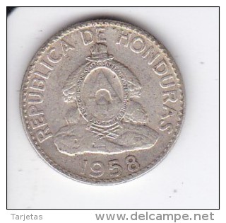 MONEDA DE PLATA DE HONDURAS DE 20 CENTAVOS DEL AÑO 1958  (COIN) SILVER,ARGENT. - Honduras