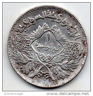 Syrie - 1 Lira Aigle 1950 - Argent - Silver - Siria