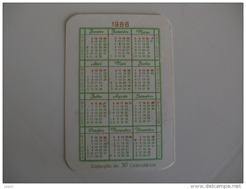 Football Futebol Germany Rummenigge Portugal Portuguese Pocket Calendar 1986 - Small : 1981-90