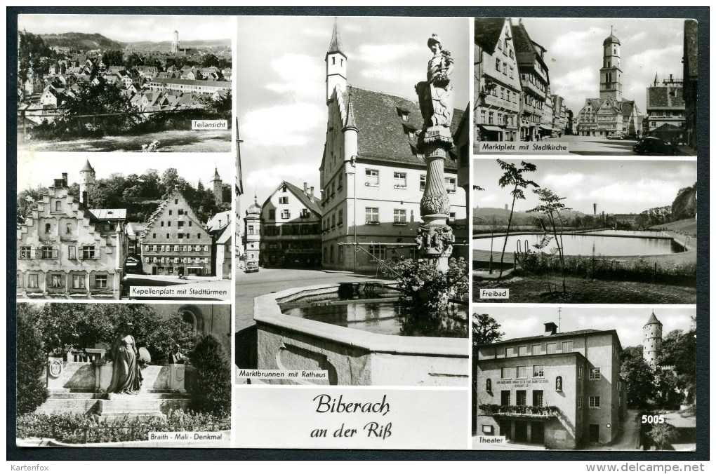 Biberach An Der Riß, Mehrbildkarte ( 7 ), 10.4.1959 - Biberach