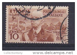 1936 - Colonia Italiana Etiopia - Effige Di Vitt. Eman. III  - N° 1 - USATO - Ethiopië