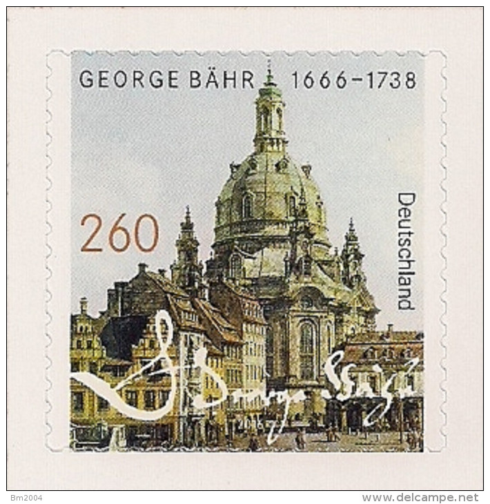 2016 Allem. Fed. Mi. MH 3224 ** MNH Bookletstamp  350. Geburtstag Von George Bähr - Unused Stamps