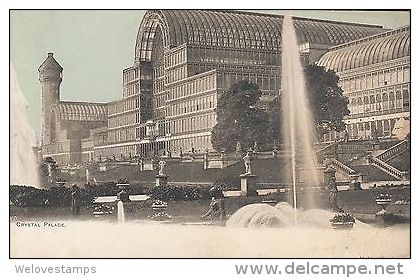 LONDON POSTCARD - CRYSTAL PALACE WITH FOUNTAINS BY D.K.& CO. - UNDIVIDED BACK - Autres & Non Classés