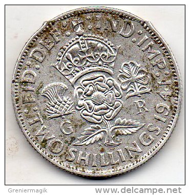 1 Florin 1941 Georges VI - Great Britain - Argent - Silver - 2 Schilings - J. 1 Florin / 2 Schillings