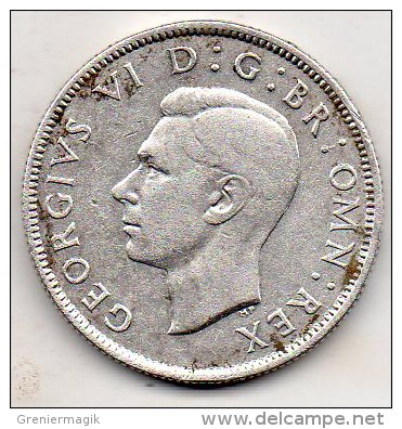 1 Florin 1941 Georges VI - Great Britain - Argent - Silver - 2 Schilings - J. 1 Florin / 2 Schillings