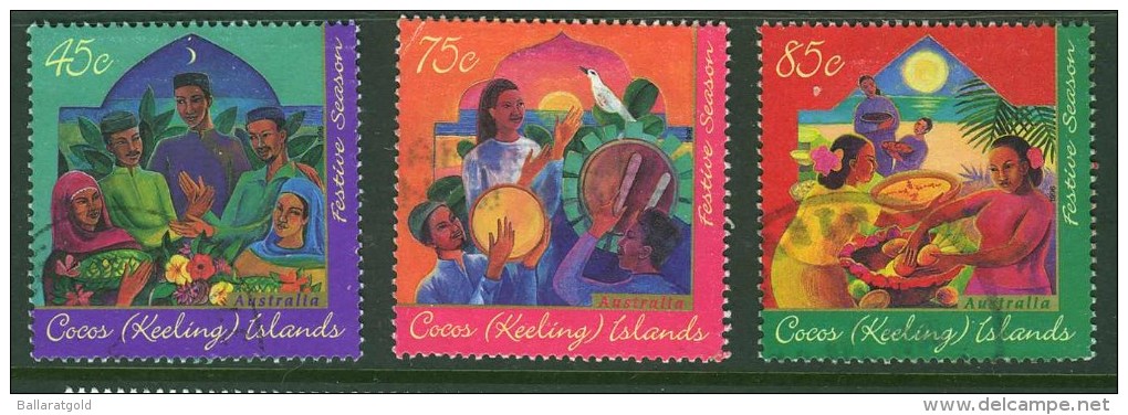 Cocos Keeling Islands 1996 Festive Season Set Fine Used - Cocos (Keeling) Islands