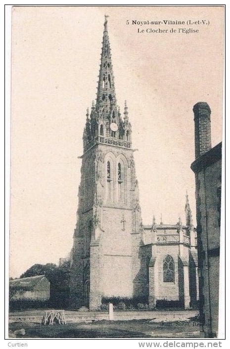 NOYAL  Sur  VILAINE . 35 . L´église Et Son Clocher . - Autres & Non Classés