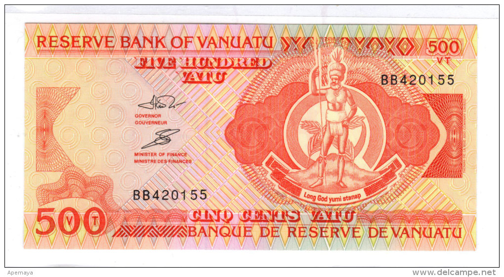 Reserve Bank Of Vanuatu, 500 Vatu. UNC. - Vanuatu