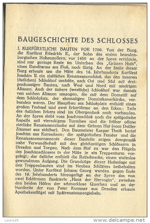 ! - Allemagne- Berlin - Das Schlossmuseum - 14 Cartes Noir/blanc - Voir Détails - Buch