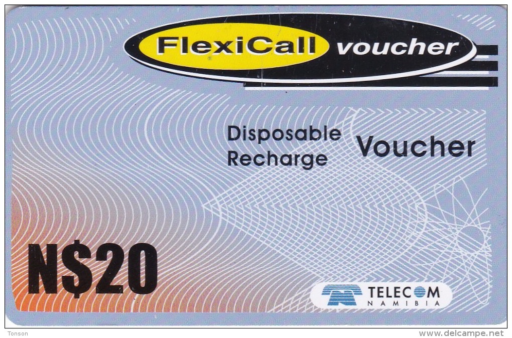 Namibia, N$20,  Flexy Call Voucher, 2 Scans - Namibia