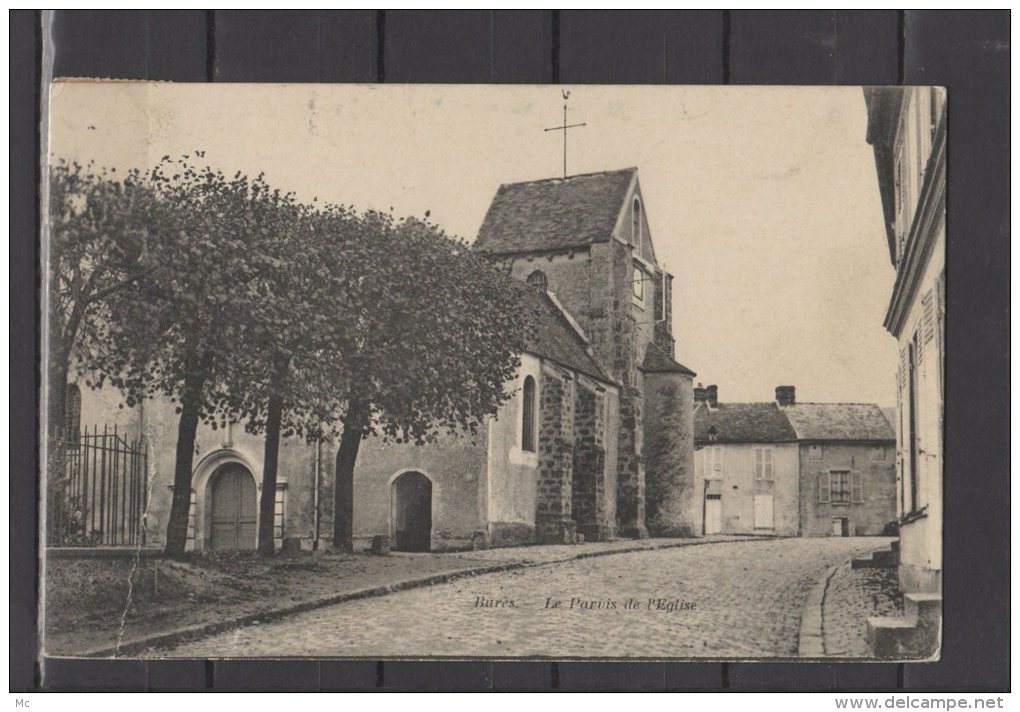 91 -  Bures - Le Parvis De L'Eglise - Bures Sur Yvette