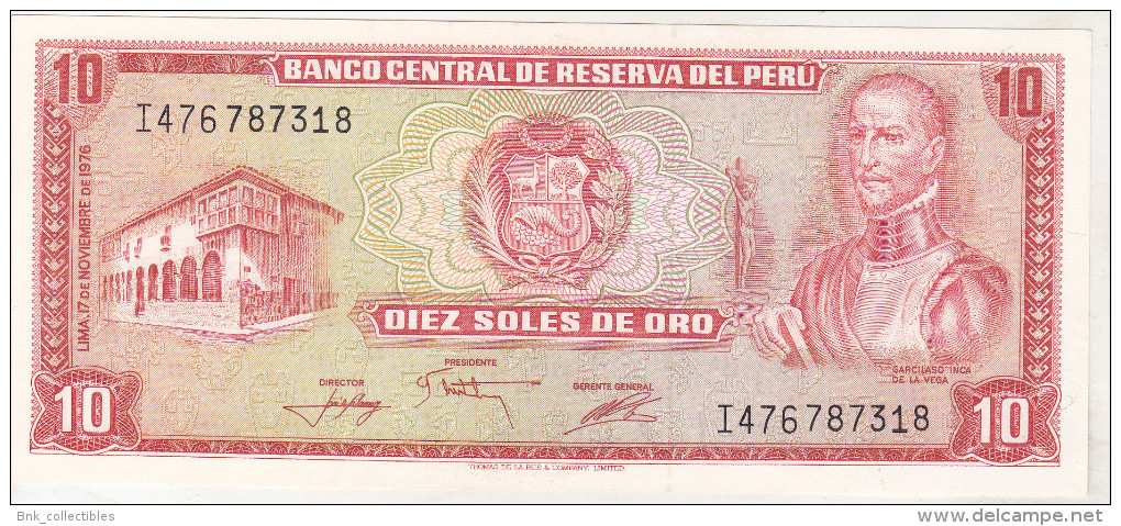 Peru 10 Soles De Oro 1976 - Pérou
