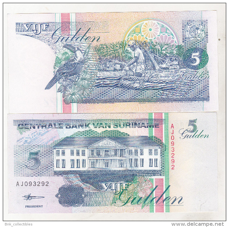 Surinam 5 Gulden 1998 Unc - Suriname